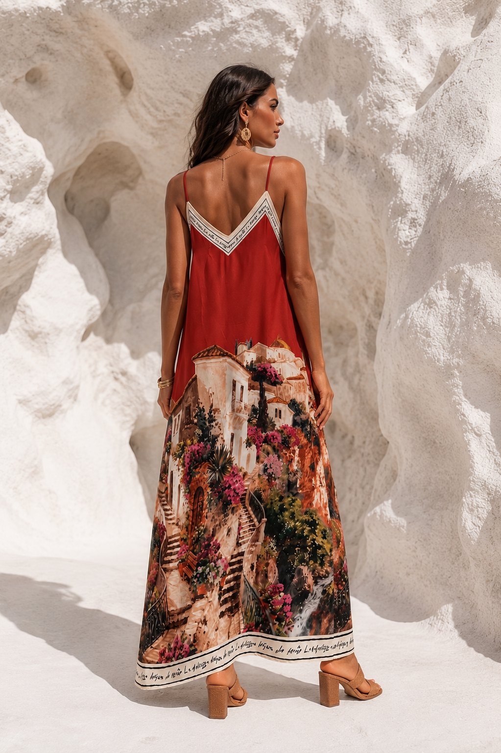 Tuscan Vibes Dress Rust