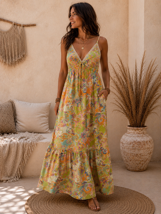 Mirabella Maxi Dress Lime