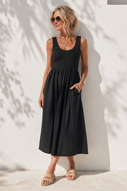 Charlotte Midi Dress Black