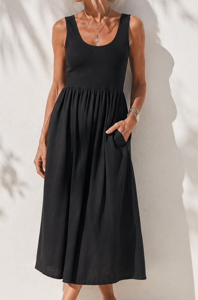 Charlotte Midi Dress Black