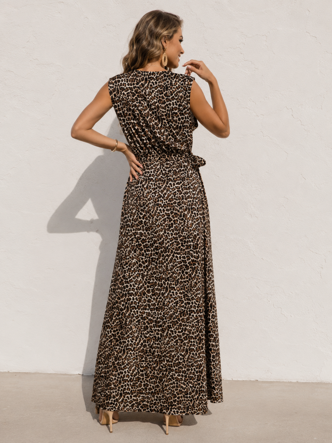 Evelina Side Tie Dress Leopard
