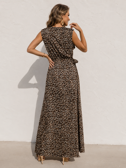Evelina Side Tie Dress Leopard